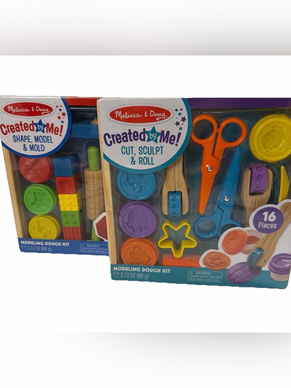 Lot of 2 Melissa & Dough Created by Me Modeling Dough Kit
